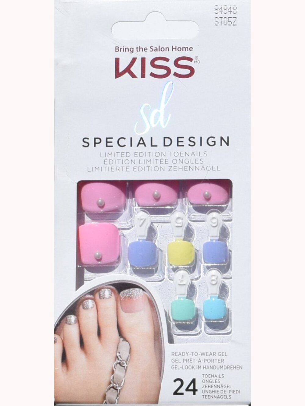 Kiss Special Design Toenails - Dance Floor